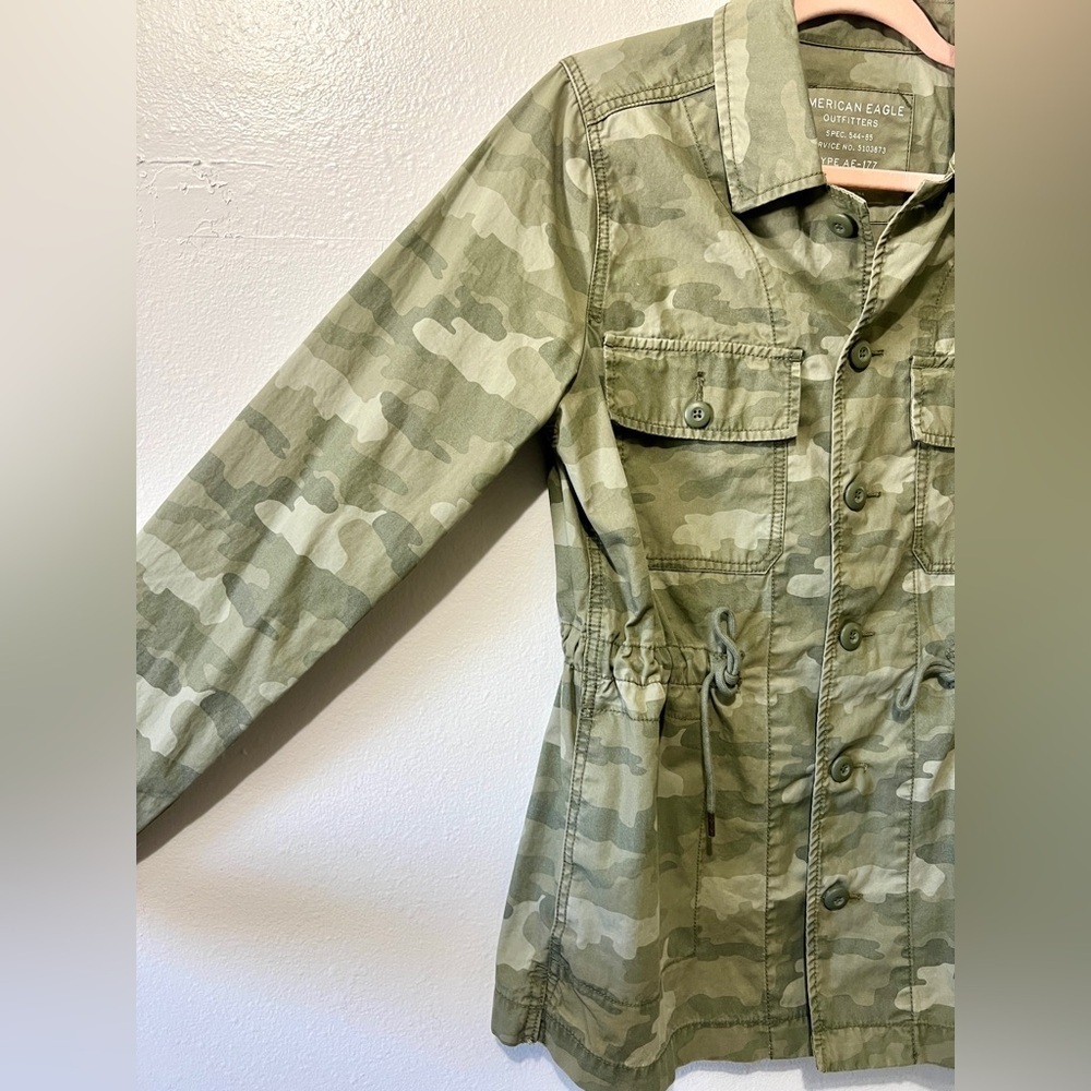 American Eagle Camouflage Utility Military Jacket - Small - Picture 9 of 11